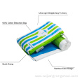 microfiber suede center stripe beach turkish bath towel